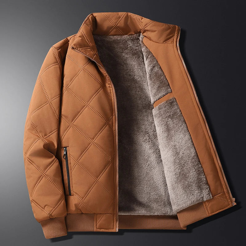 QUILTED FLEECE JACKET FOR MEN