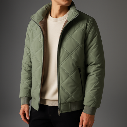 QUILTED FLEECE JACKET FOR MEN