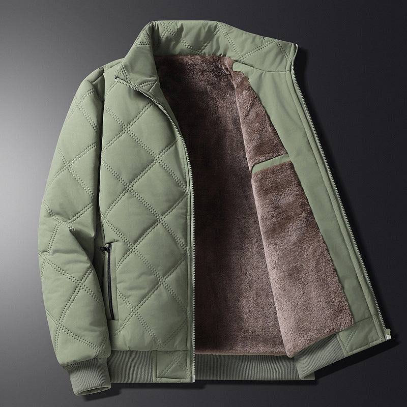 QUILTED FLEECE JACKET FOR MEN
