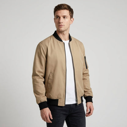 SLIM BOMBER JACKET FOR MEN