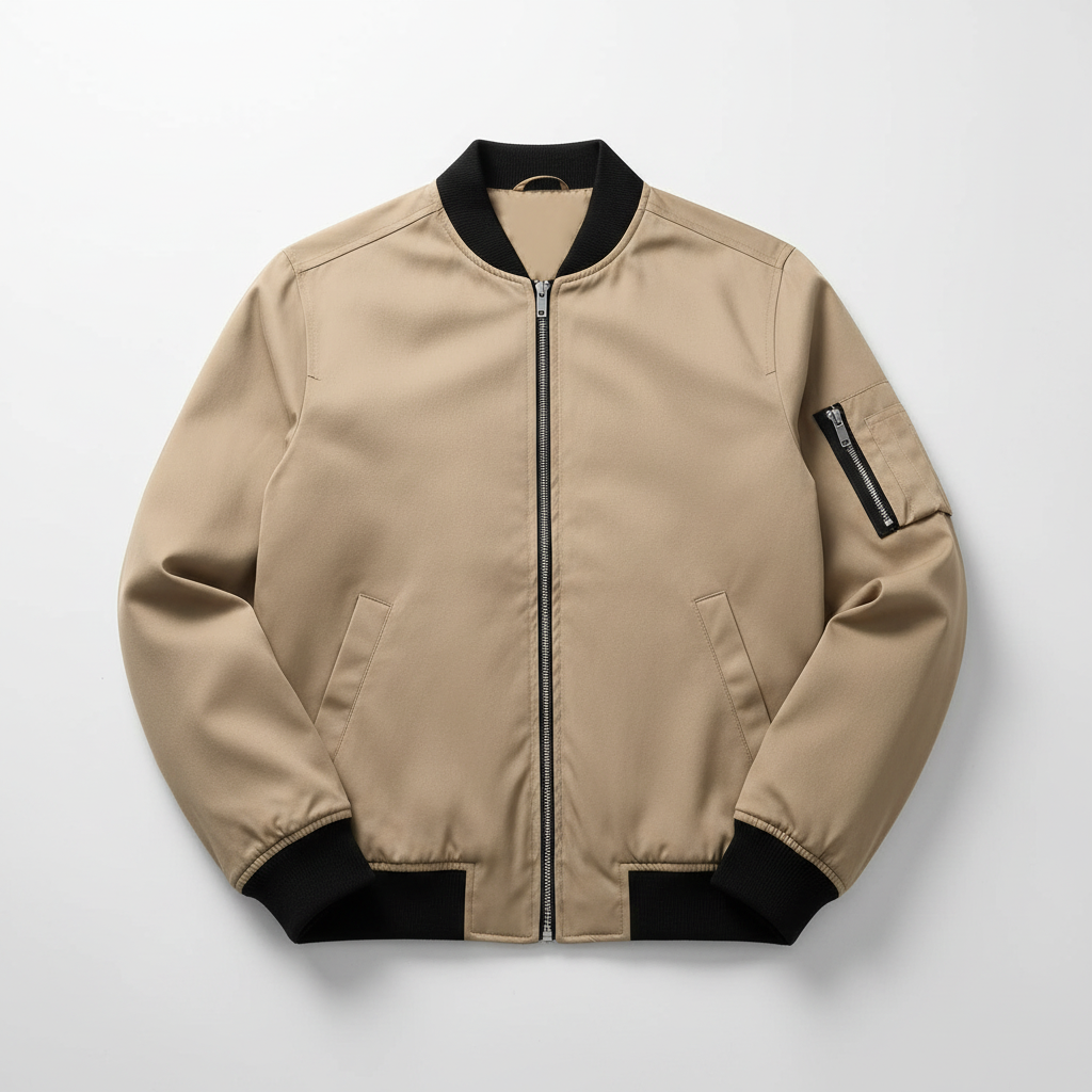 SLIM BOMBER JACKET FOR MEN