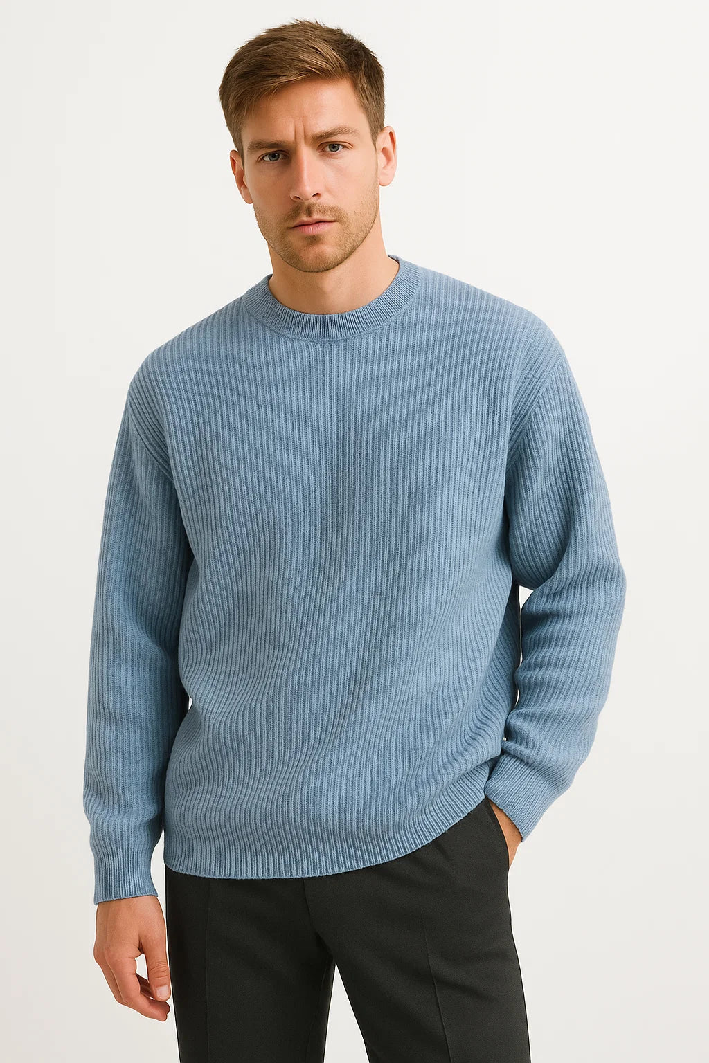 OVERSIZED RIBBED SWEATER FOR MEN