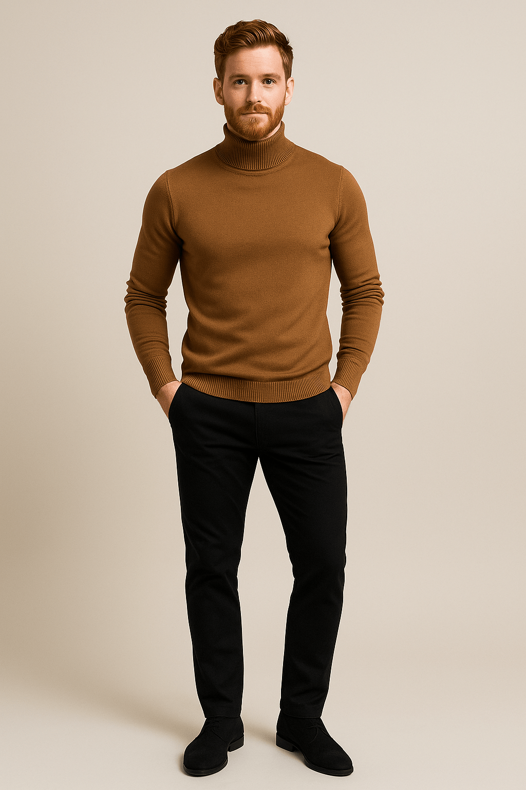 SLIM TURTLENECK SWEATER FOR MEN