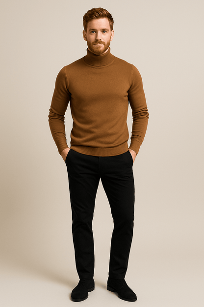 SLIM TURTLENECK SWEATER FOR MEN