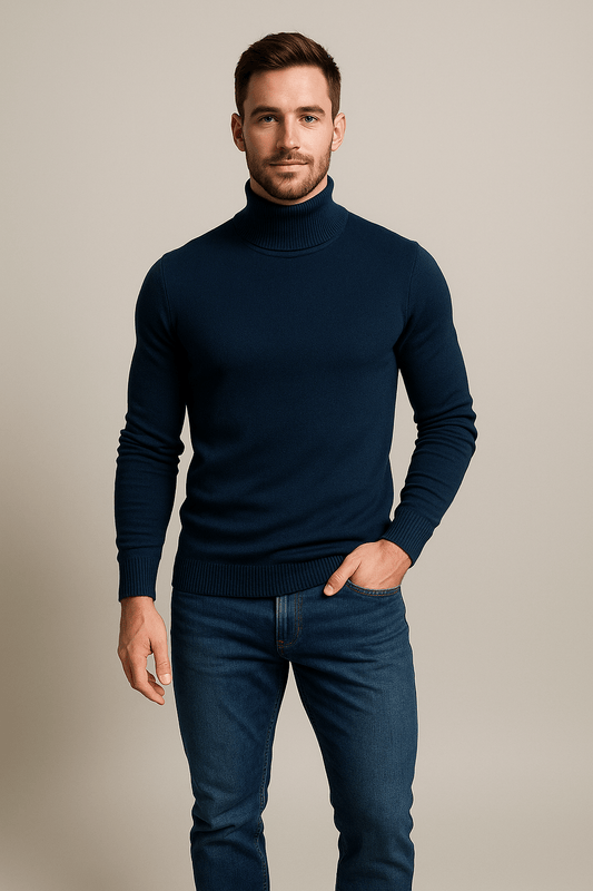 SLIM TURTLENECK SWEATER FOR MEN