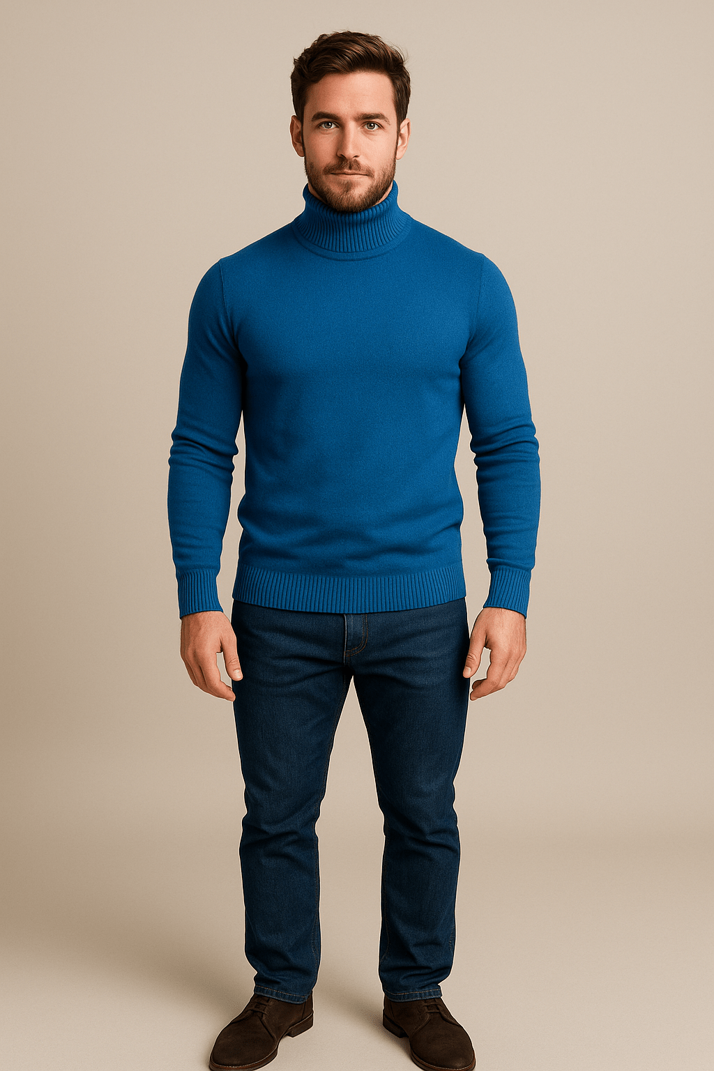 SLIM TURTLENECK SWEATER FOR MEN