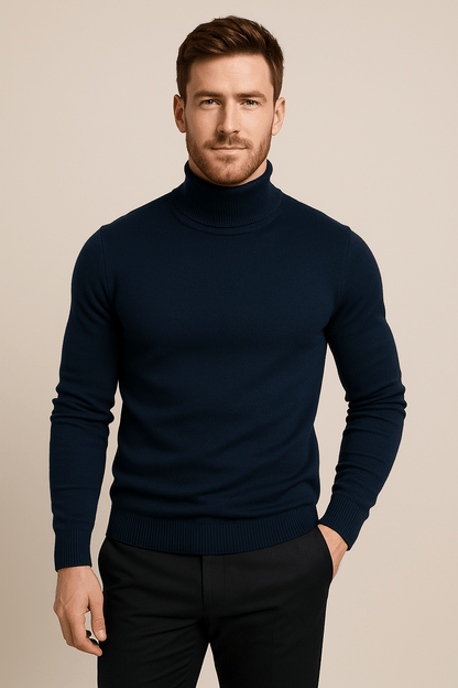 SLIM TURTLENECK SWEATER FOR MEN
