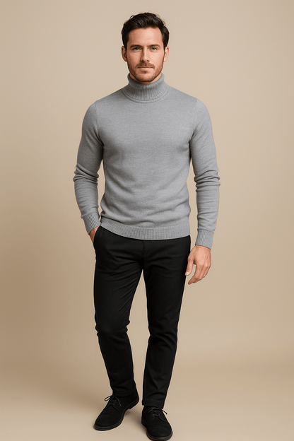 SLIM TURTLENECK SWEATER FOR MEN