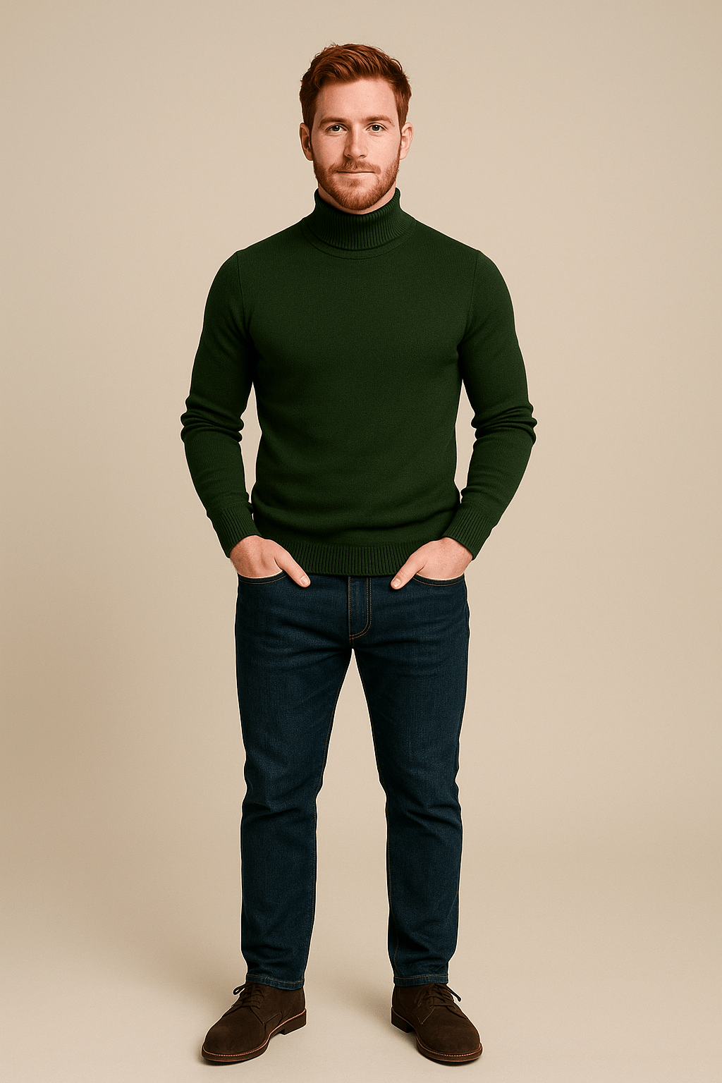SLIM TURTLENECK SWEATER FOR MEN