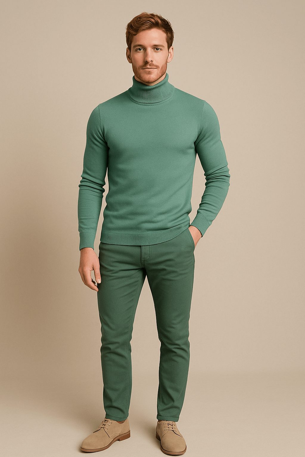 SLIM TURTLENECK SWEATER FOR MEN