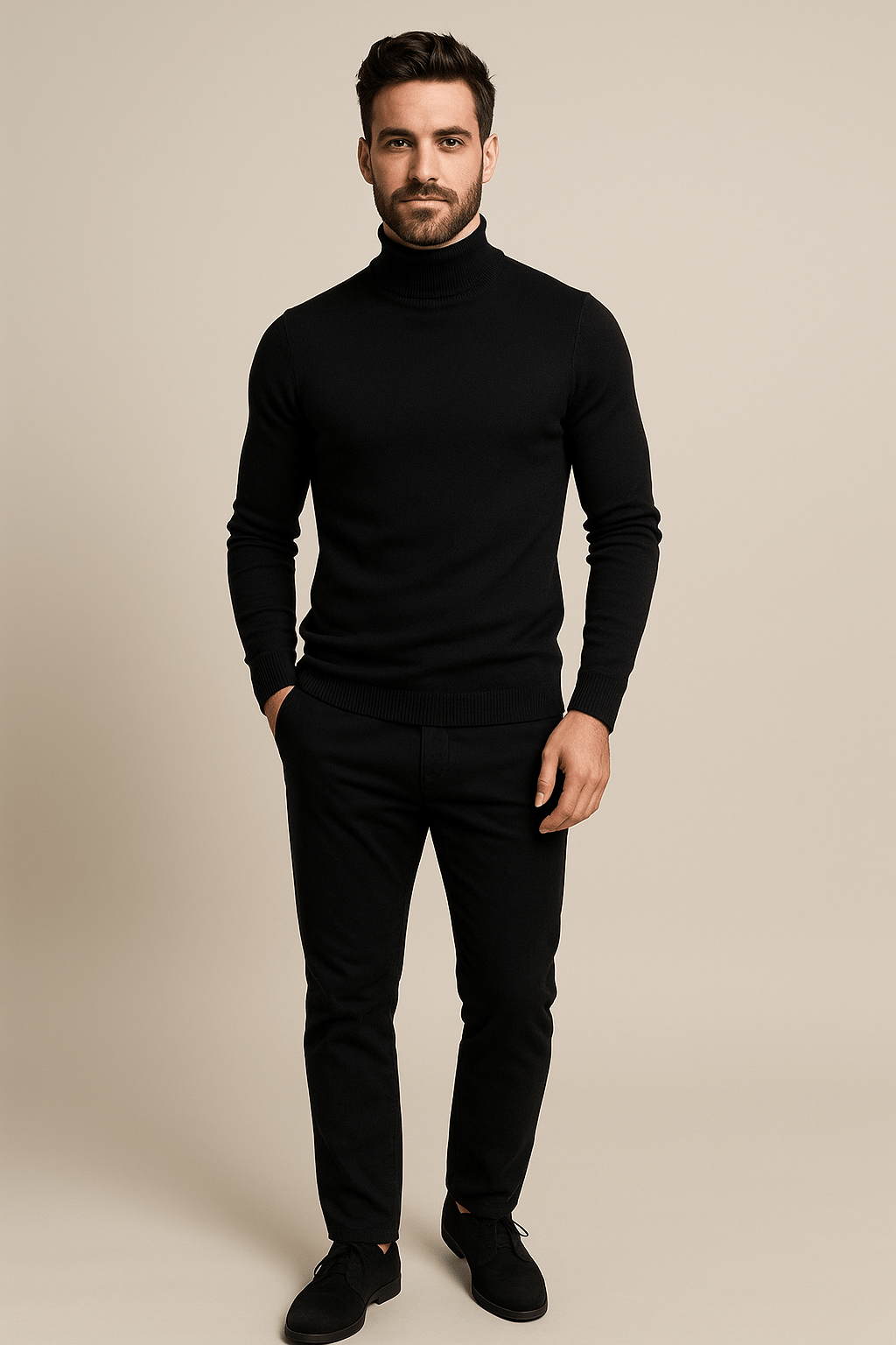 SLIM TURTLENECK SWEATER FOR MEN