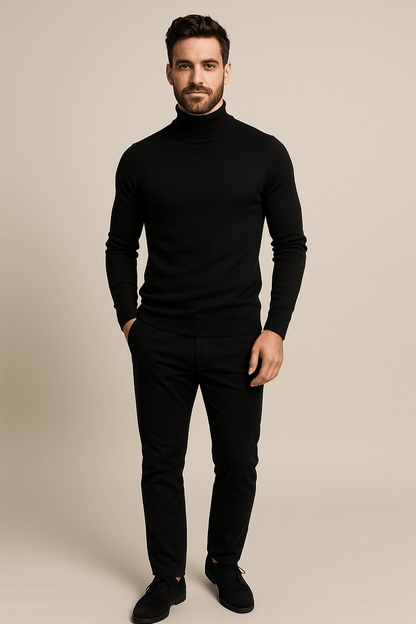 SLIM TURTLENECK SWEATER FOR MEN