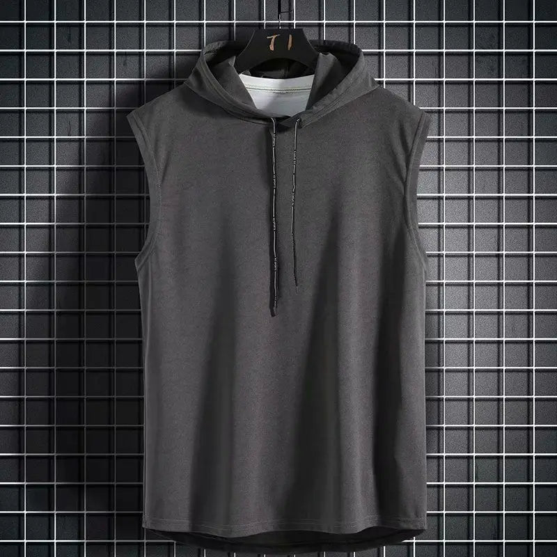 SLEEVELESS HOODIE FOR MEN