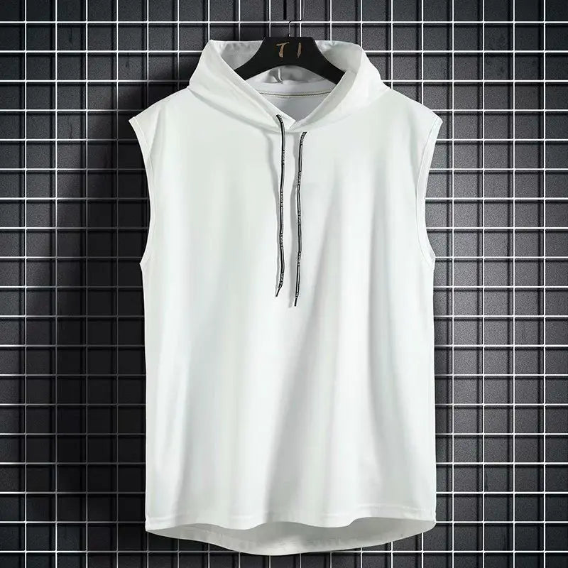 SLEEVELESS HOODIE FOR MEN
