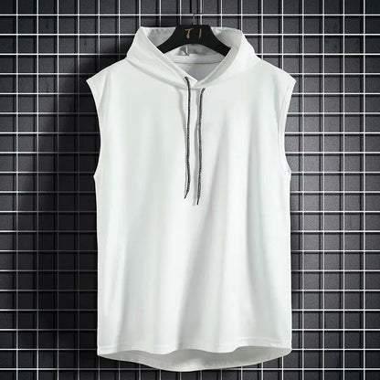 SLEEVELESS HOODIE FOR MEN