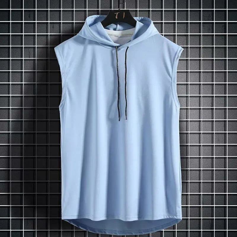 SLEEVELESS HOODIE FOR MEN