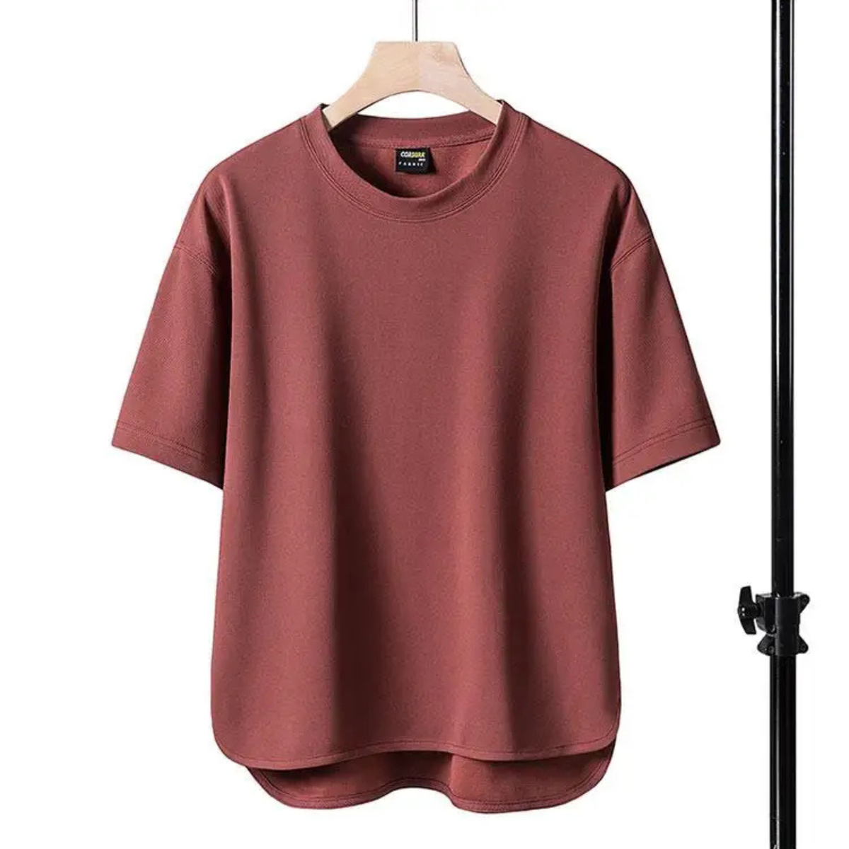 OVERSIZED CURVED HEM T-SHIRT FOR MEN