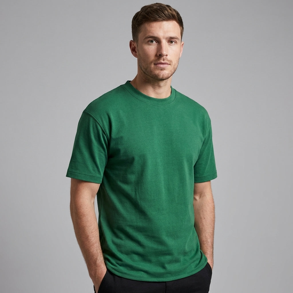 OVERSIZED CURVED HEM T-SHIRT FOR MEN