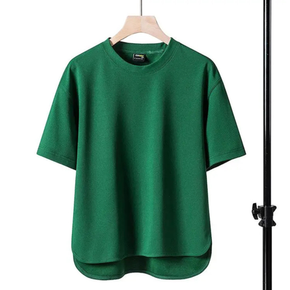 OVERSIZED CURVED HEM T-SHIRT FOR MEN