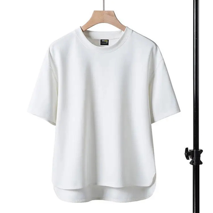 OVERSIZED CURVED HEM T-SHIRT FOR MEN