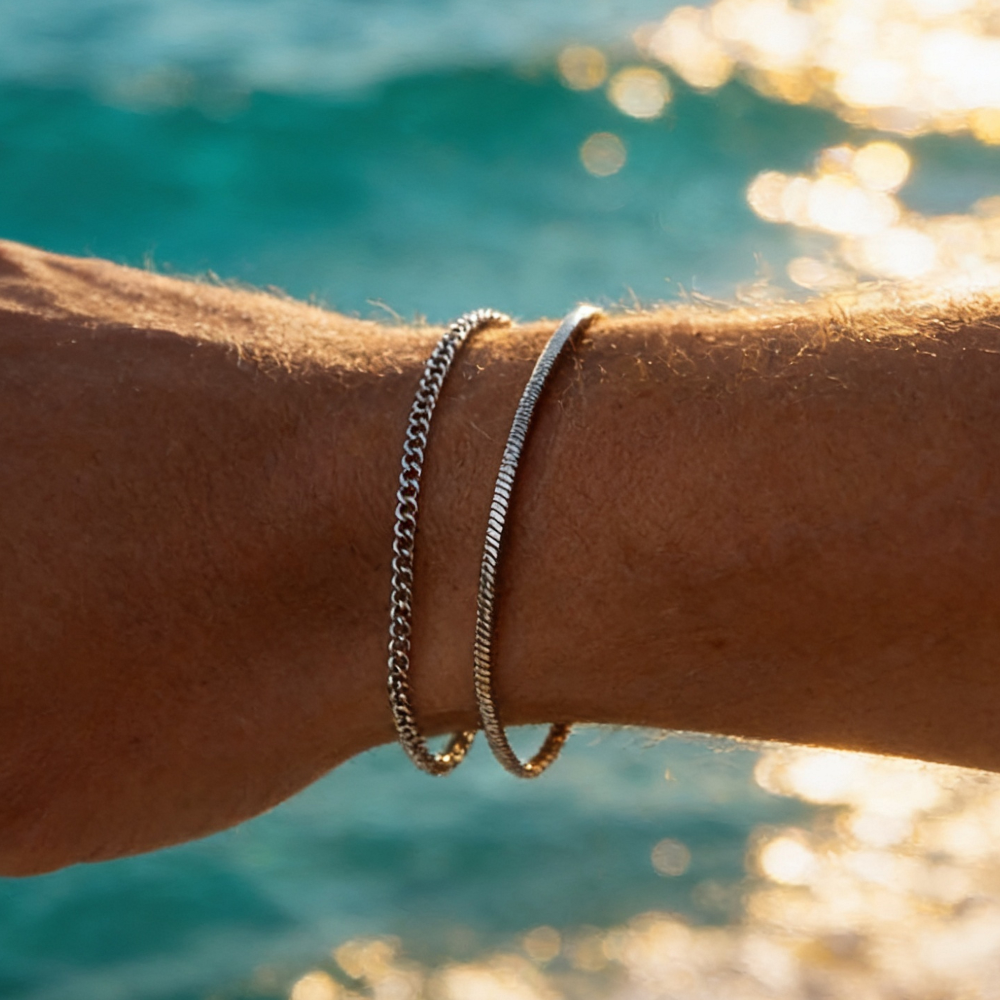 THIN CHAIN BRACELET PACK FOR MEN