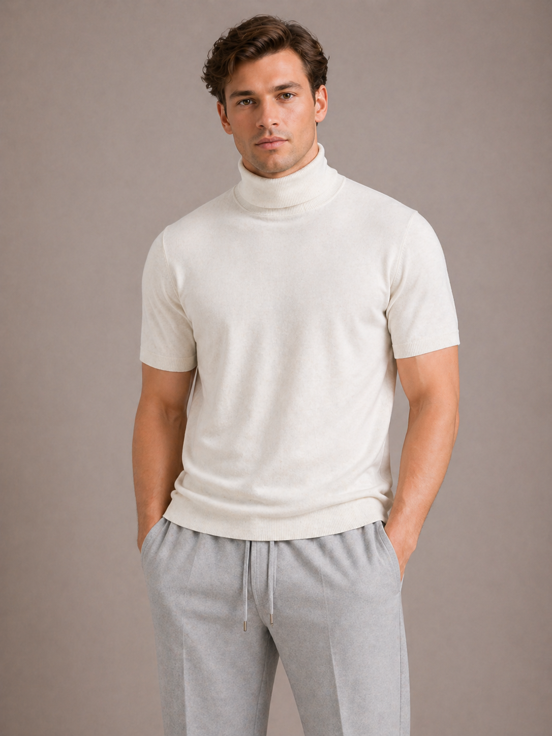 TURTLENECK T-SHIRT FOR MEN