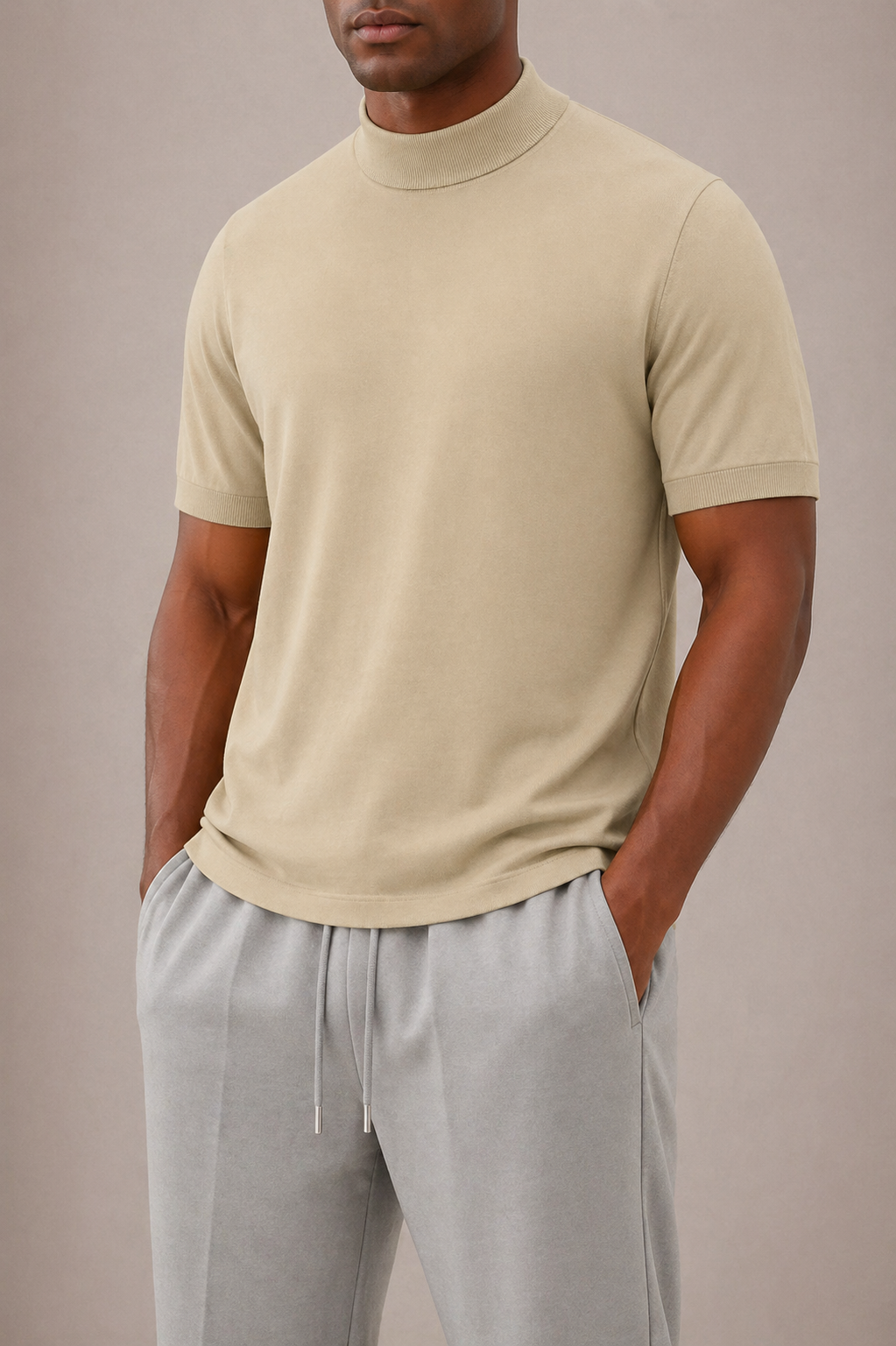 TURTLENECK T-SHIRT FOR MEN