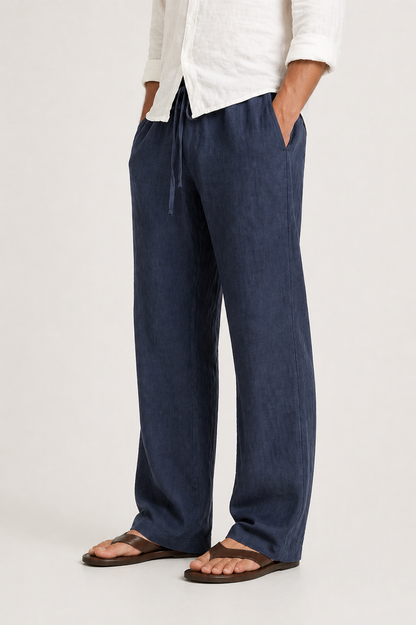 LINEN STYLE TROUSERS FOR MEN