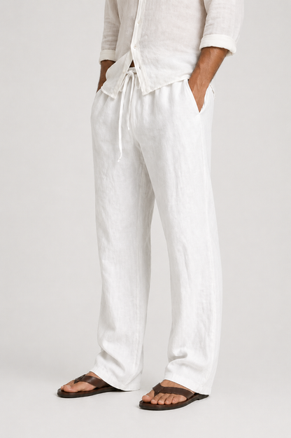 LINEN STYLE TROUSERS FOR MEN