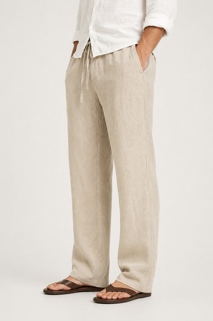 LINEN STYLE TROUSERS FOR MEN