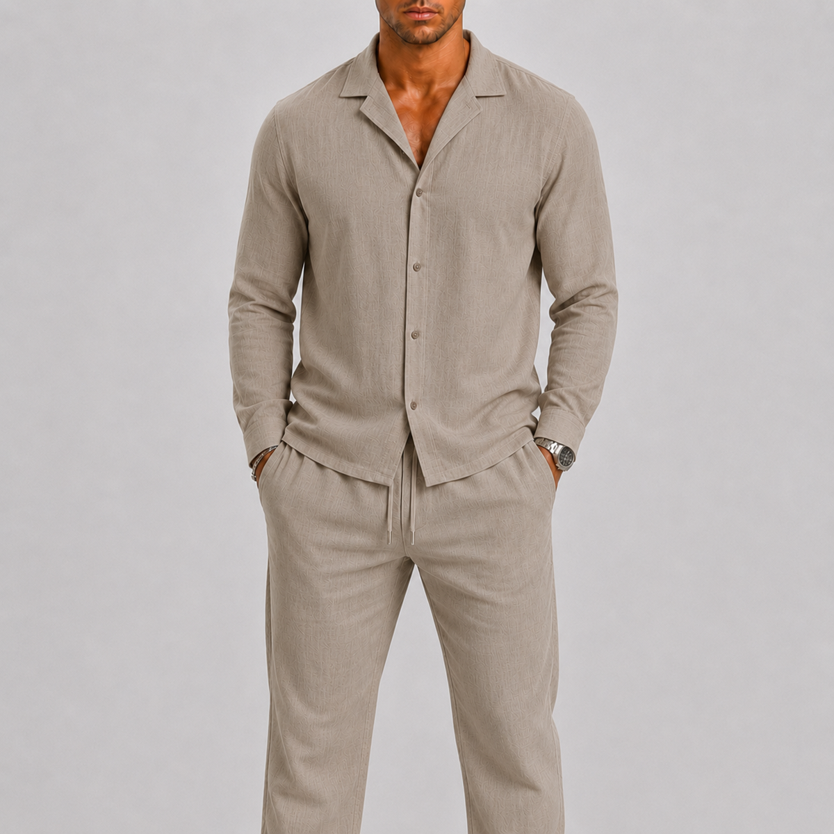 LINEN TWO PIECE SET FOR MEN