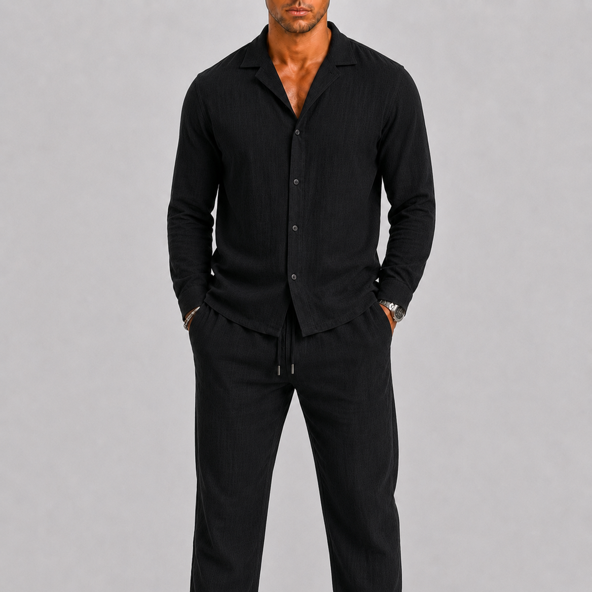 LINEN TWO PIECE SET FOR MEN