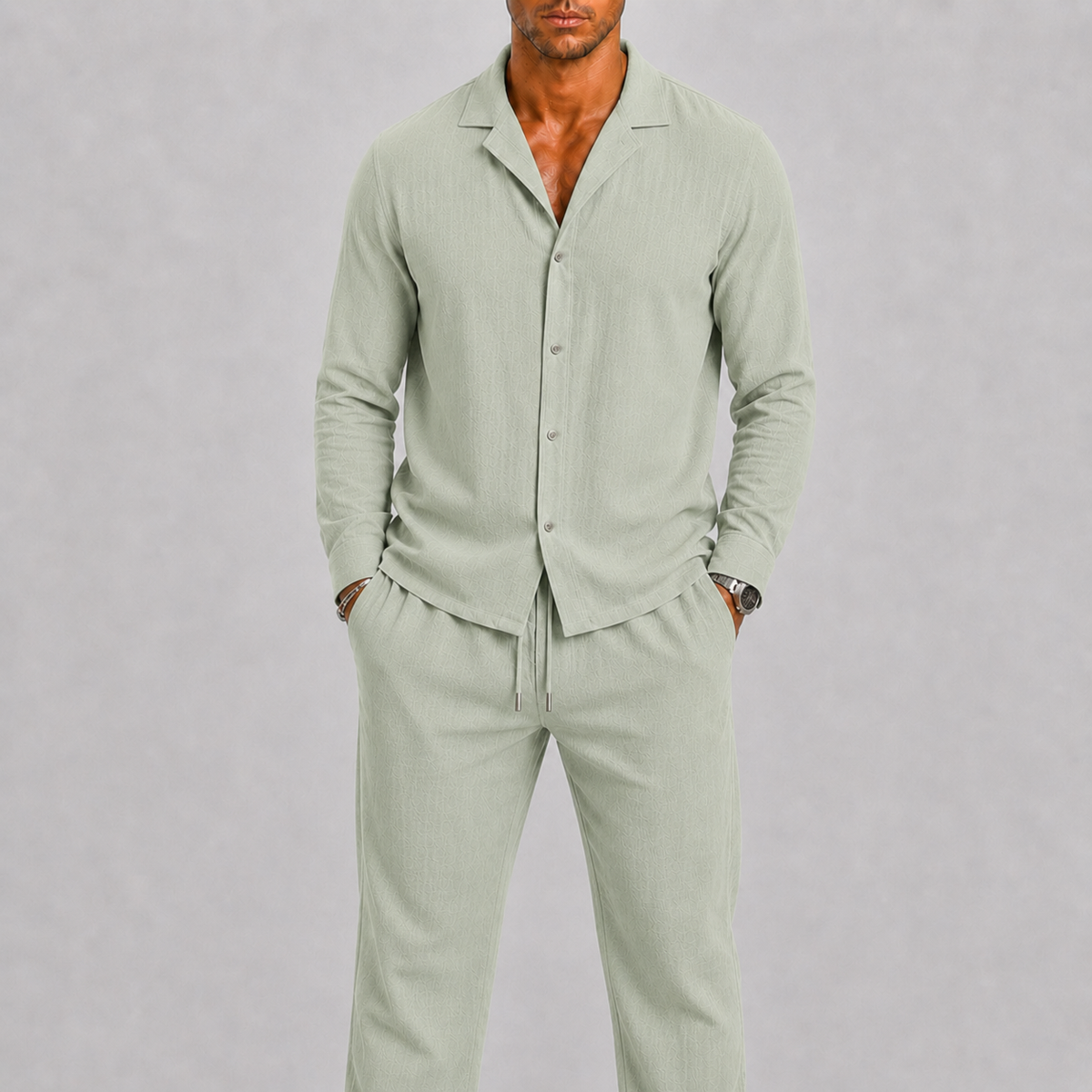 LINEN TWO PIECE SET FOR MEN