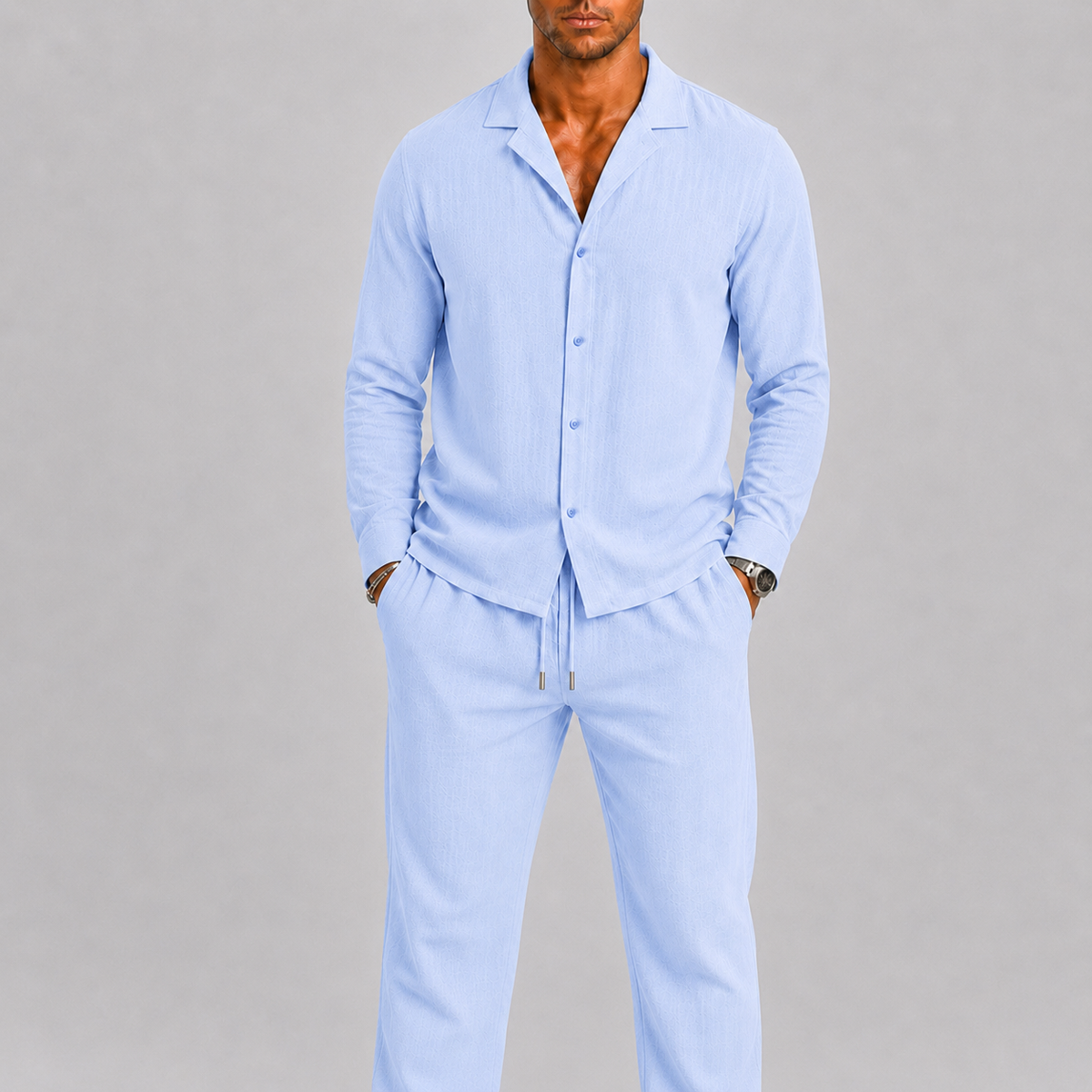 LINEN TWO PIECE SET FOR MEN