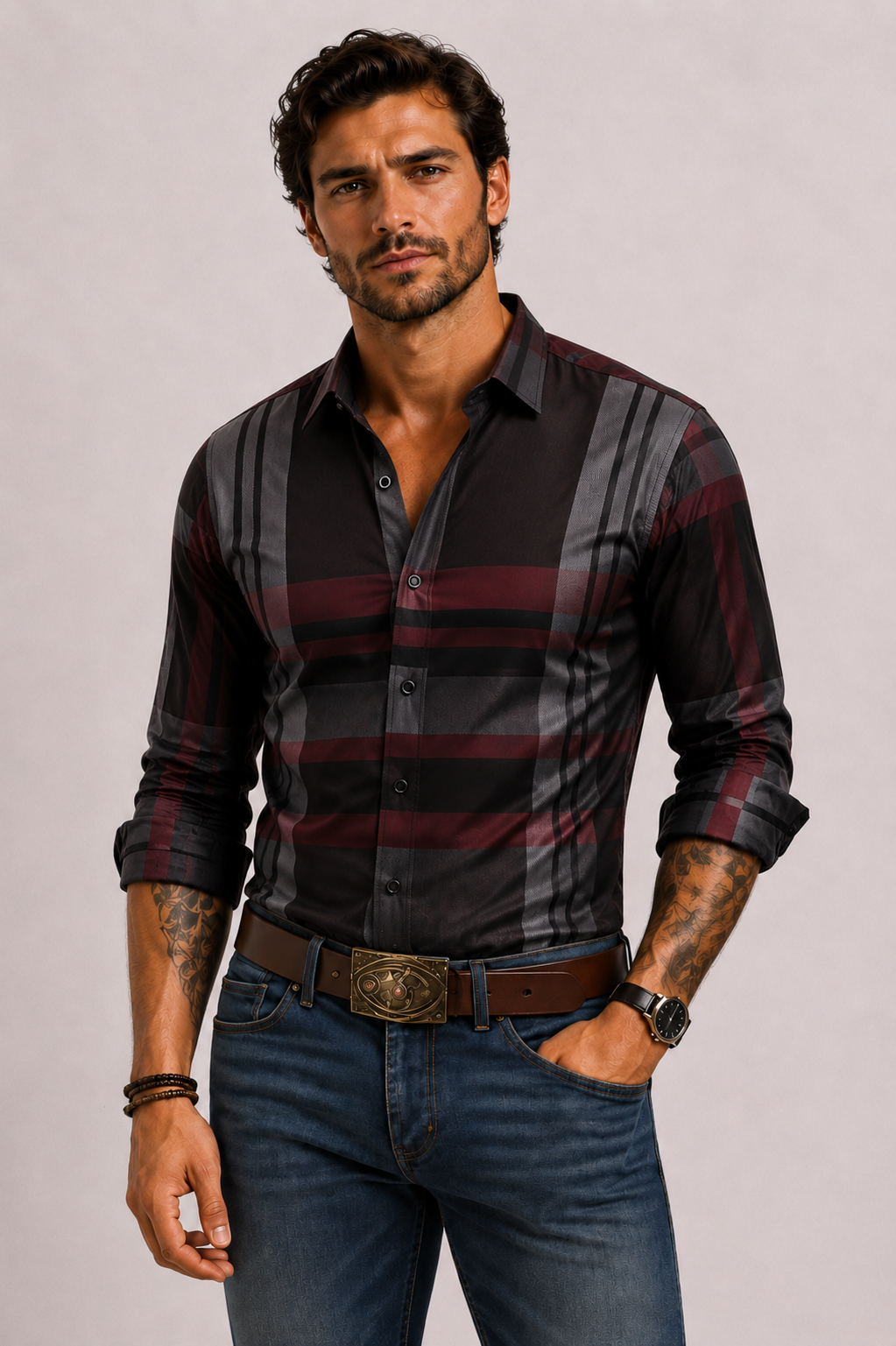 CHECKERED SHIRT FOR MEN