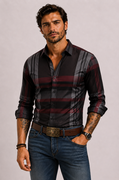 CHECKERED SHIRT FOR MEN