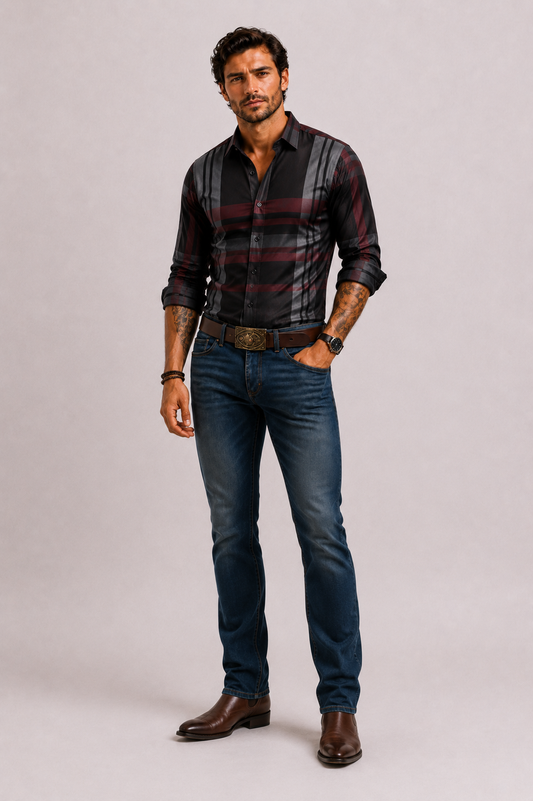 CHECKERED SHIRT FOR MEN