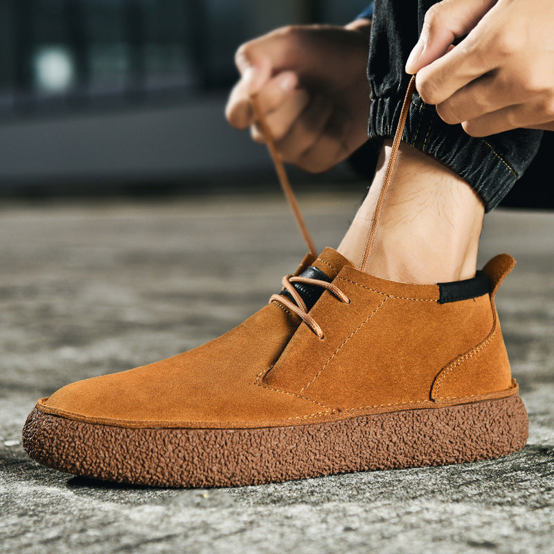 MID-TOP LACE-UP SHOES FOR MEN