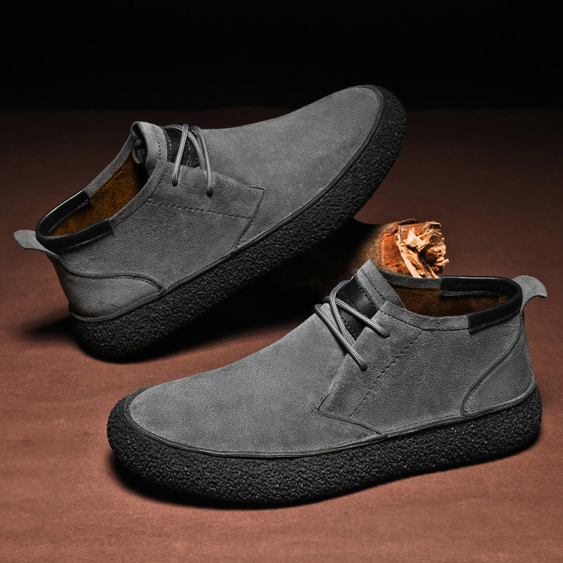 MID-TOP LACE-UP SHOES FOR MEN
