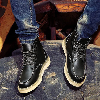 LACE-UP ANKLE BOOTS FOR MEN