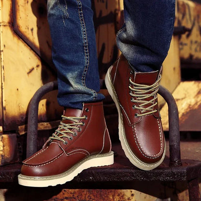 LACE-UP ANKLE BOOTS FOR MEN