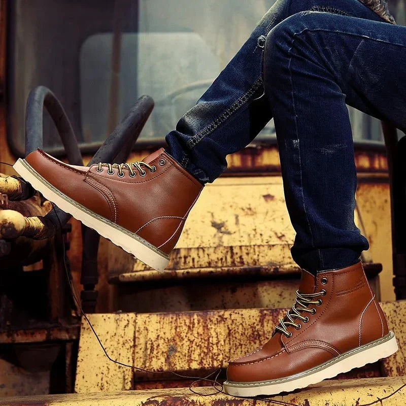 LACE-UP ANKLE BOOTS FOR MEN