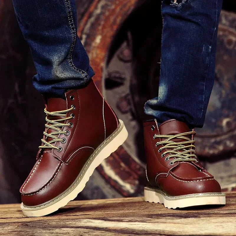 LACE-UP ANKLE BOOTS FOR MEN