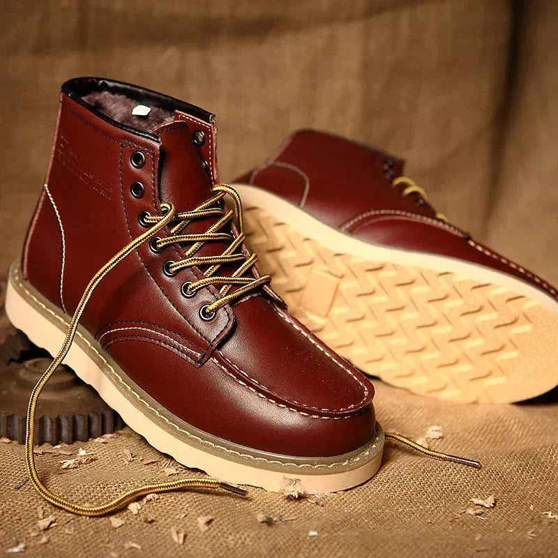 LACE-UP ANKLE BOOTS FOR MEN