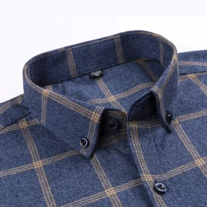 CHECKED BUTTON-DOWN SHIRT FOR MEN