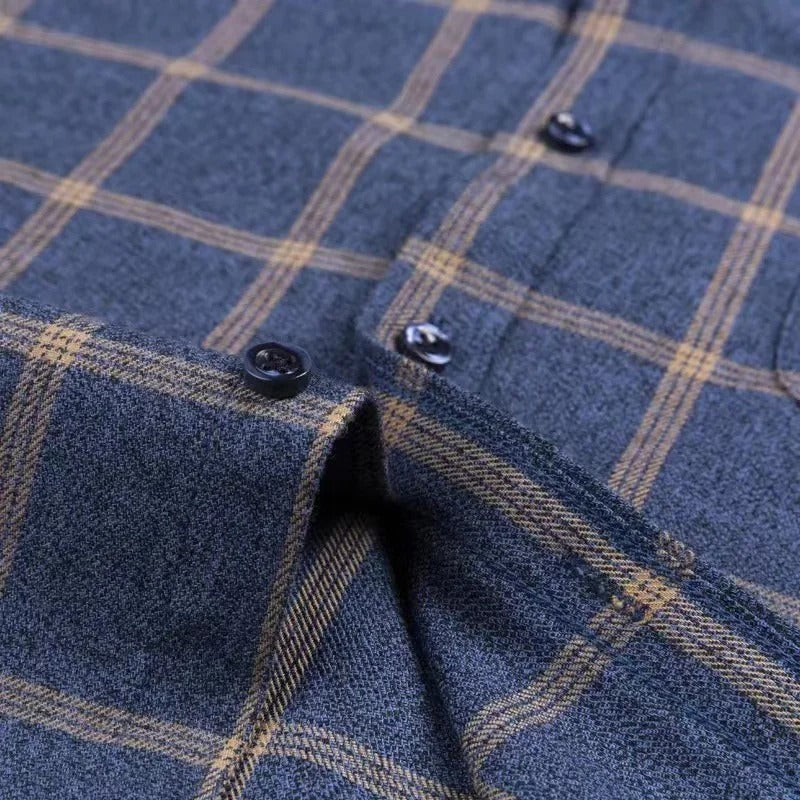 CHECKED BUTTON-DOWN SHIRT FOR MEN