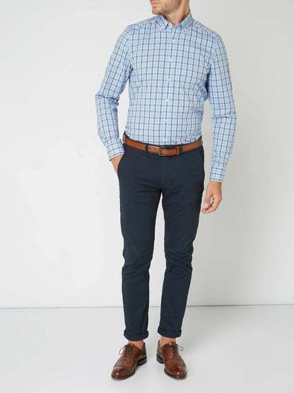 CHECKED BUTTON-DOWN SHIRT FOR MEN