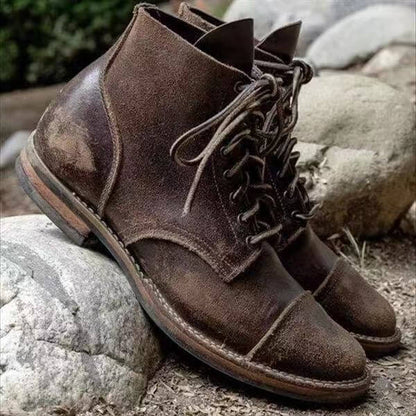 LACE-UP ANKLE BOOTS FOR MEN