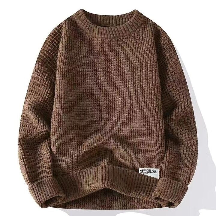 RIBBED CREW NECK JUMPER FOR MEN