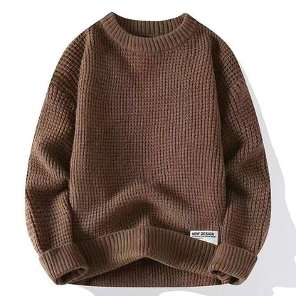 RIBBED CREW NECK JUMPER FOR MEN